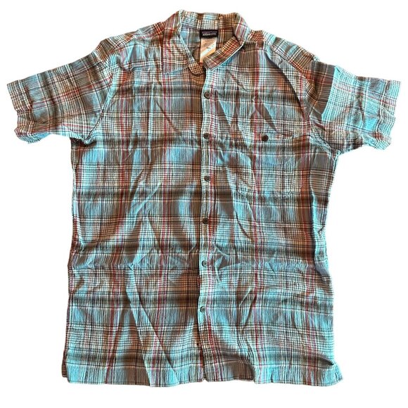 Pantagonia Other - Patagonia Blue Organic Cotton Button Down Mens Shirt Size L